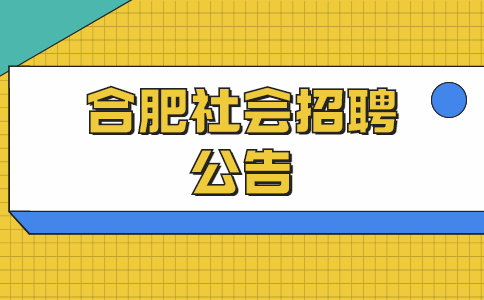合肥社会招聘公告