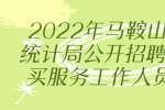 2022年马鞍山含山县统计局公开招聘政府购买服务工作人员公告